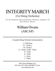 Integrity March Orchestra sheet music cover